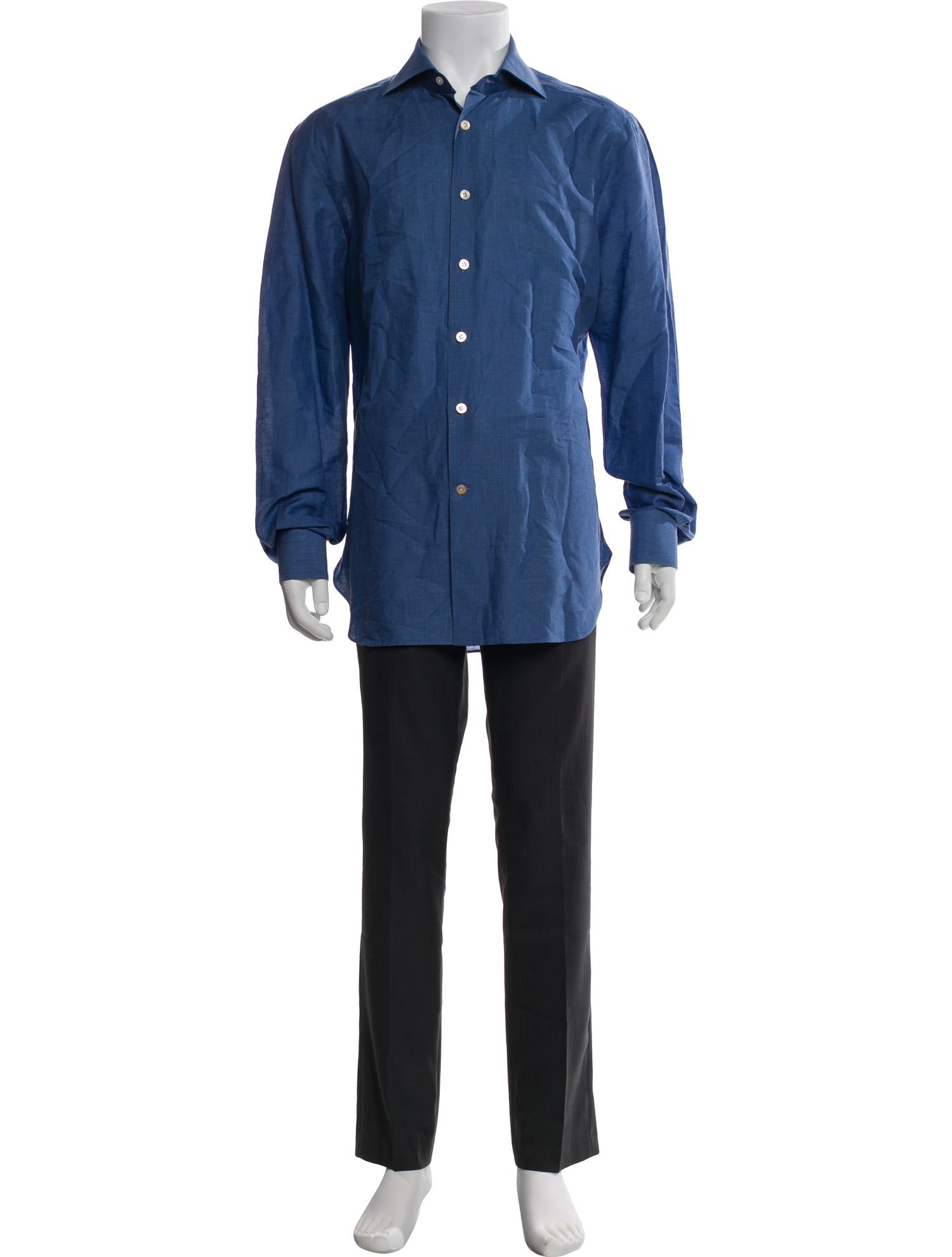 Kiton Linen Long Sleeve Shirt