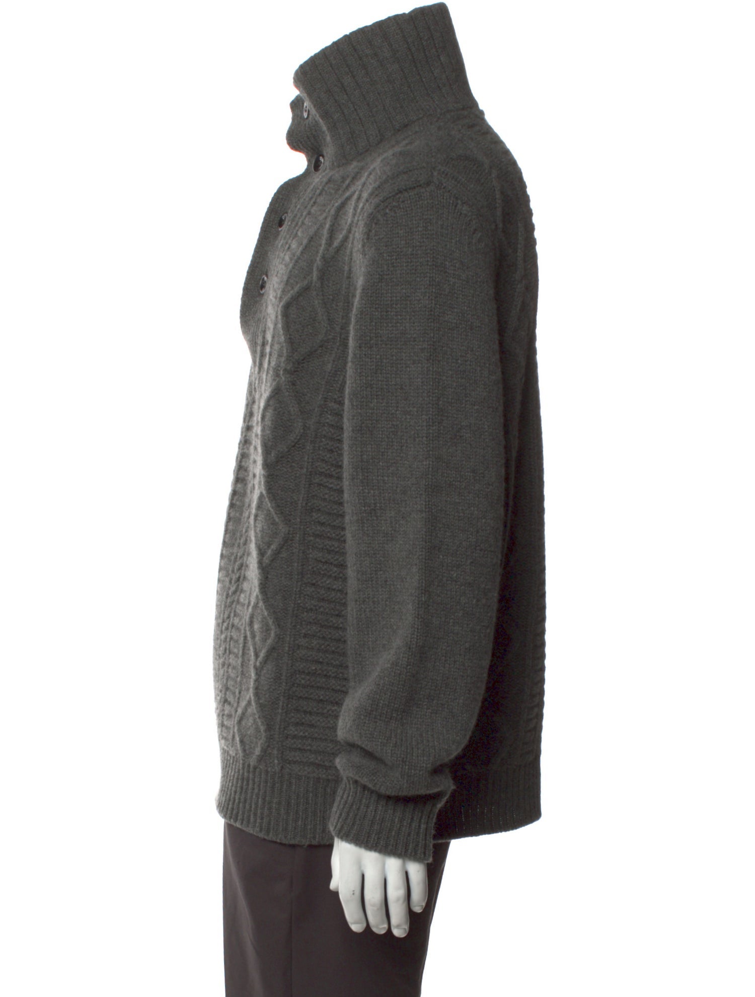 Kiton Cashmere Mock Neck Pullover