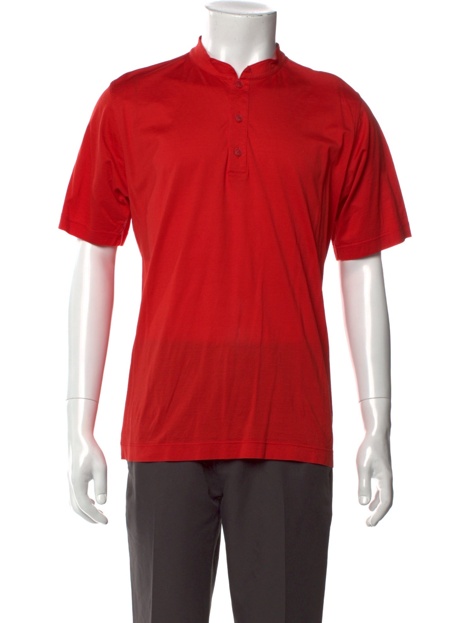 Kiton Crew Neck Short Sleeve Henley