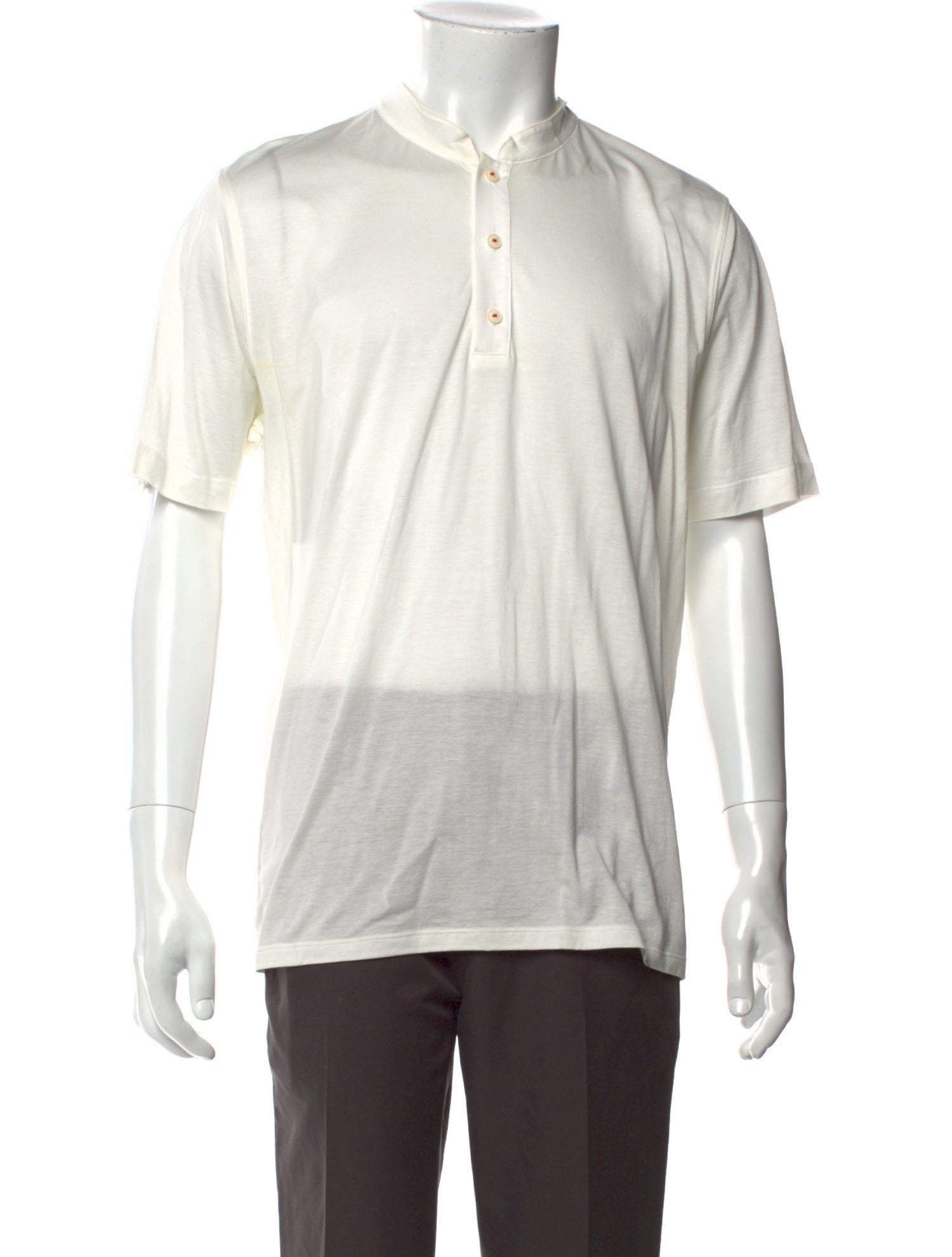 Kiton Crew Neck Short Sleeve Henley