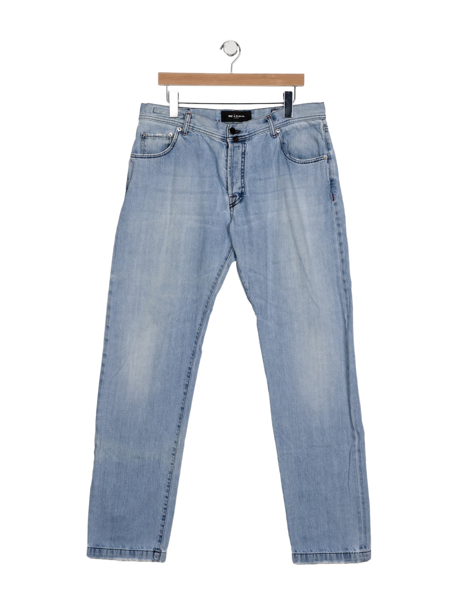 Kiton Mid-Rise Straight Leg Jeans