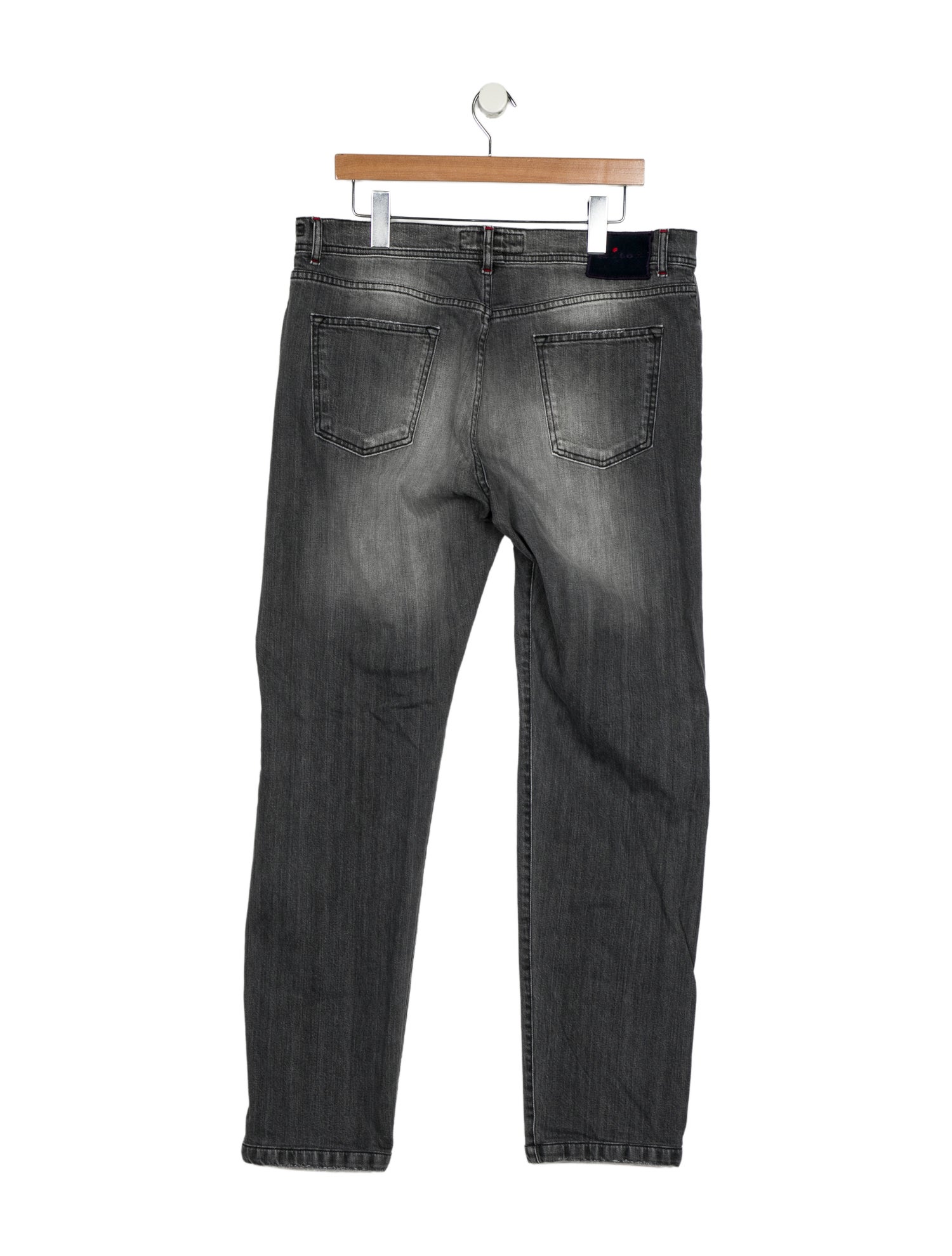 Kiton High-Rise Straight Leg Jeans