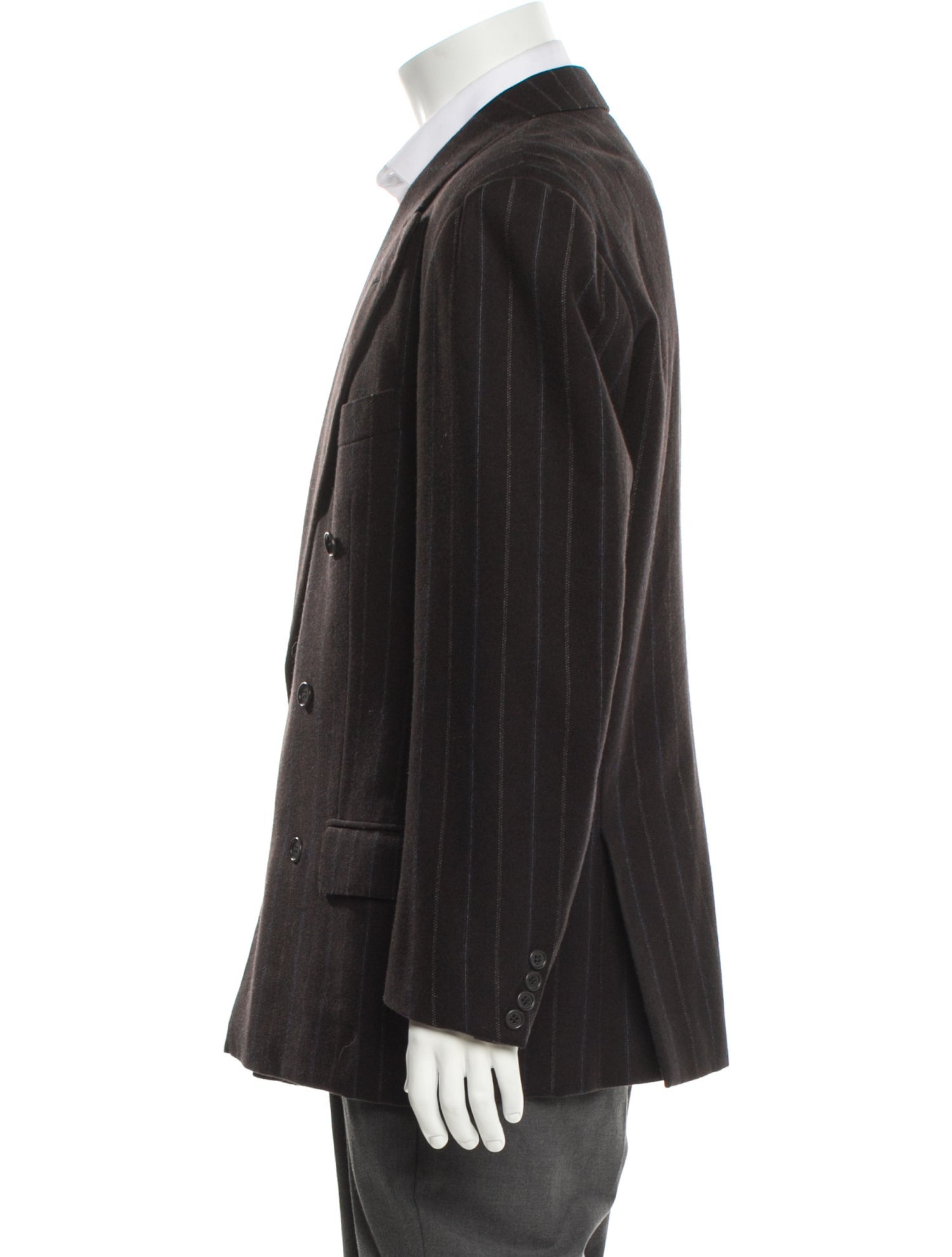 Kiton Wool Striped Blazer