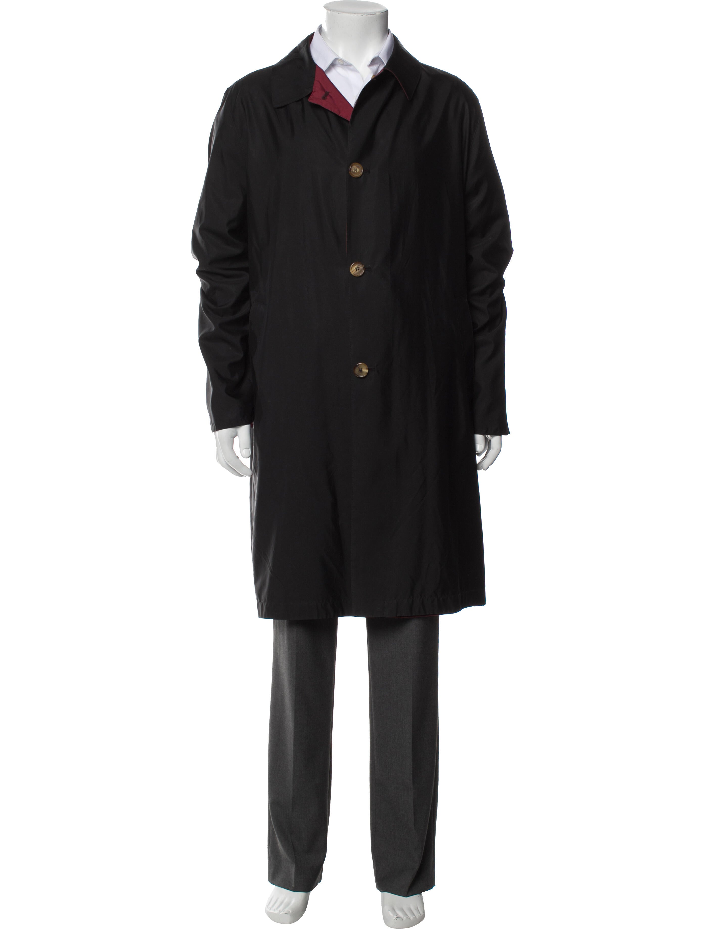 Kiton Silk Trench Coat