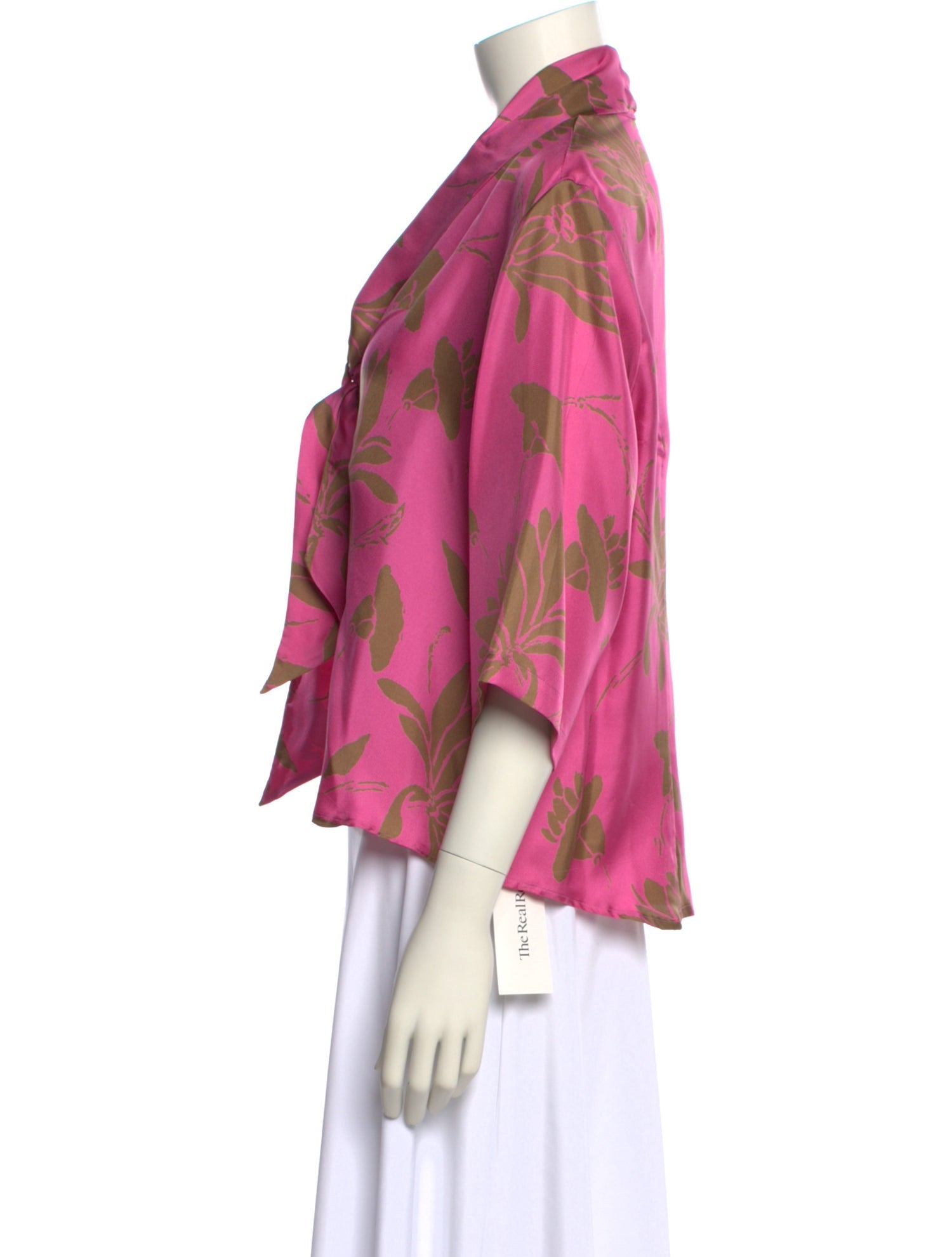 Kiton Silk Floral Print Blouse