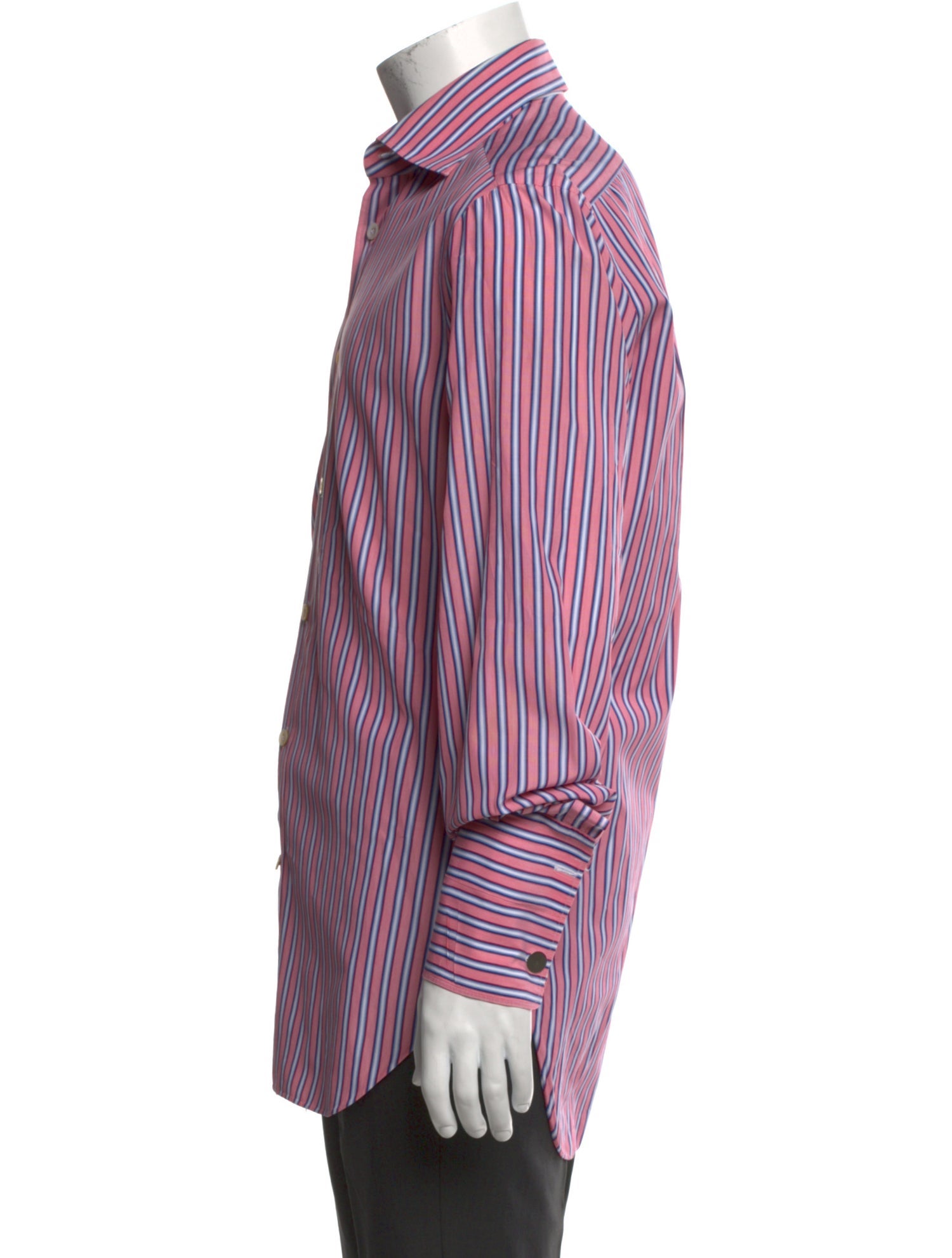 Kiton Vintage Striped Dress Shirt