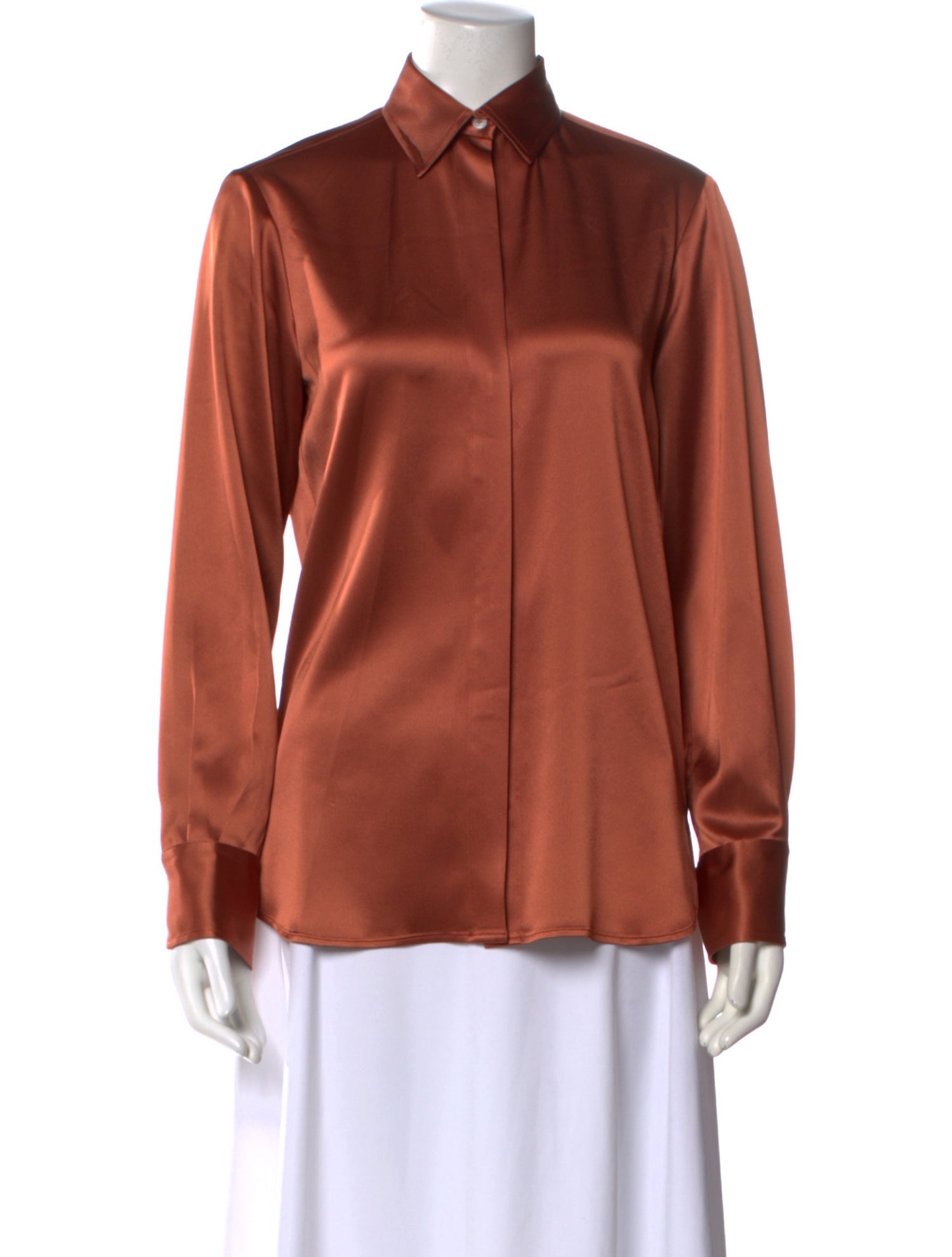 Kiton Long Sleeve Button-Up Top