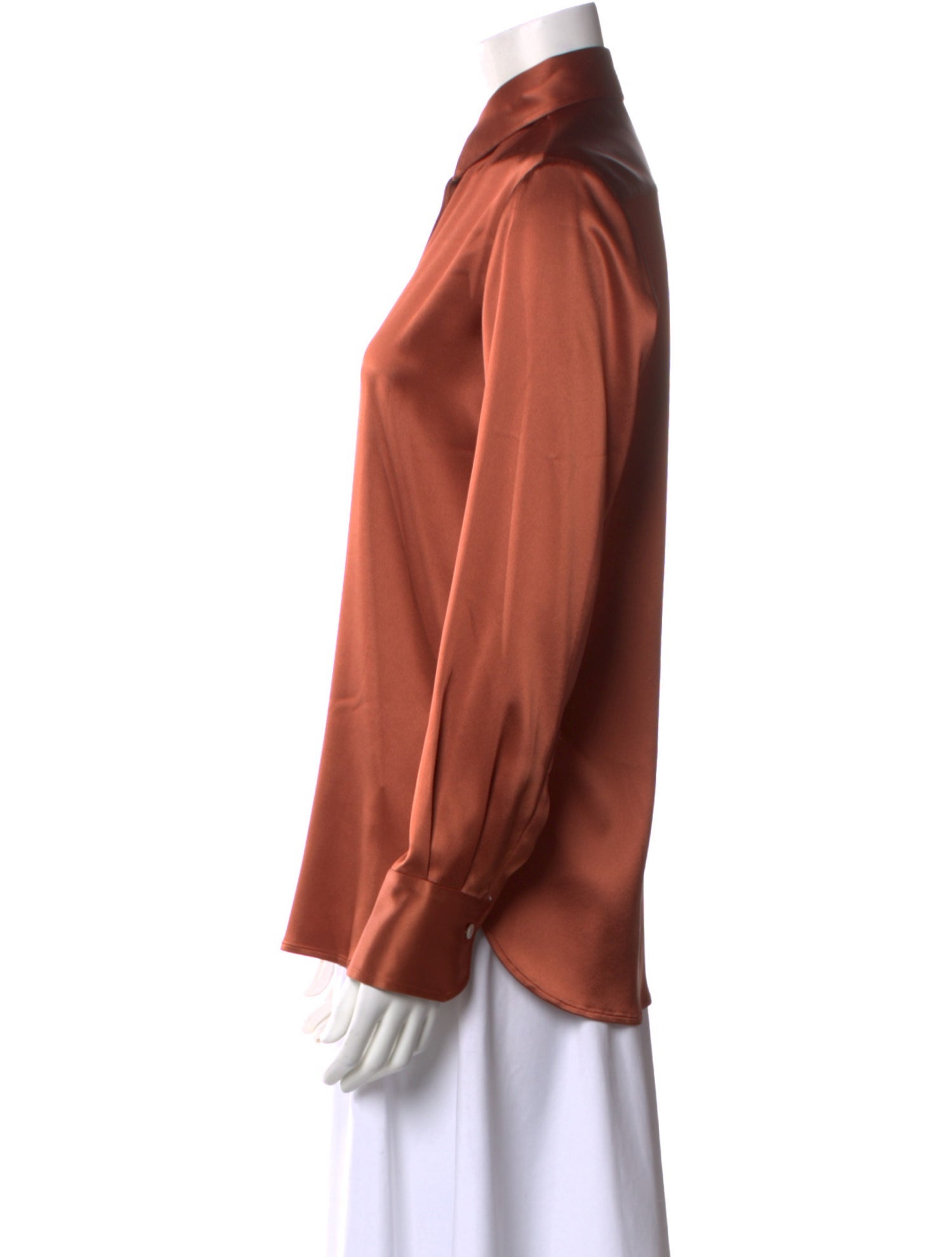 Kiton Long Sleeve Button-Up Top