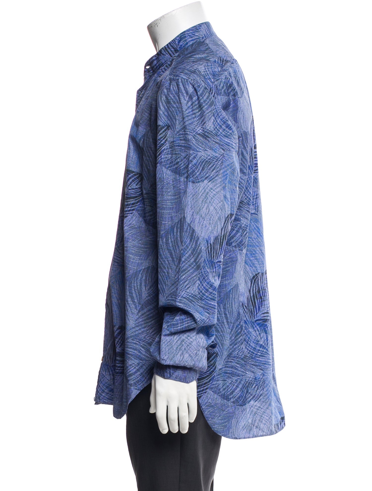 Kiton Printed Long Sleeve Shirt