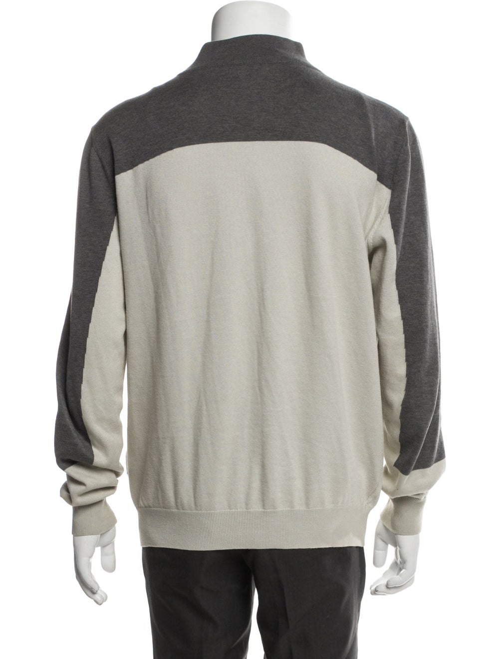 Kiton Colorblock Pattern Bomber Jacket - image 3