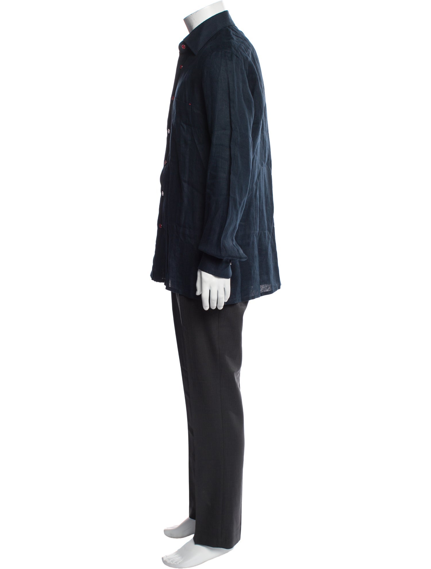 Kiton Linen Long Sleeve Shirt