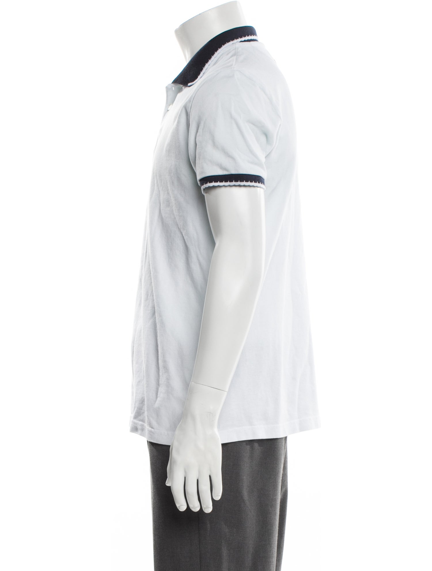 Kiton Striped Collar Polo Shirt