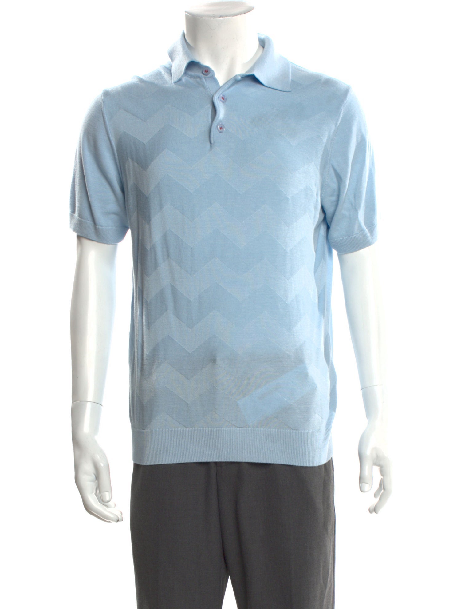 Kiton Collar Short Sleeve Polo Shirt