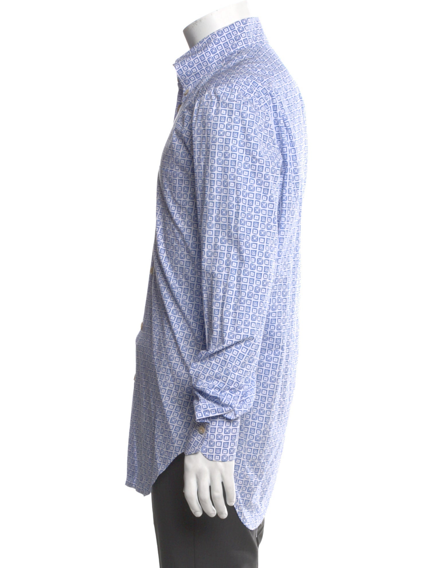 Kiton Printed Long Sleeve Shirt