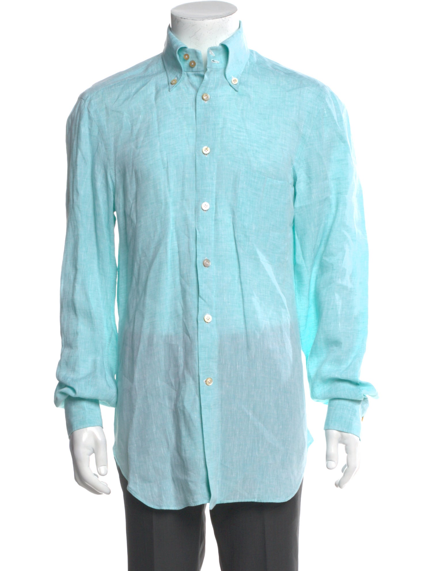 Kiton Linen Long Sleeve Shirt