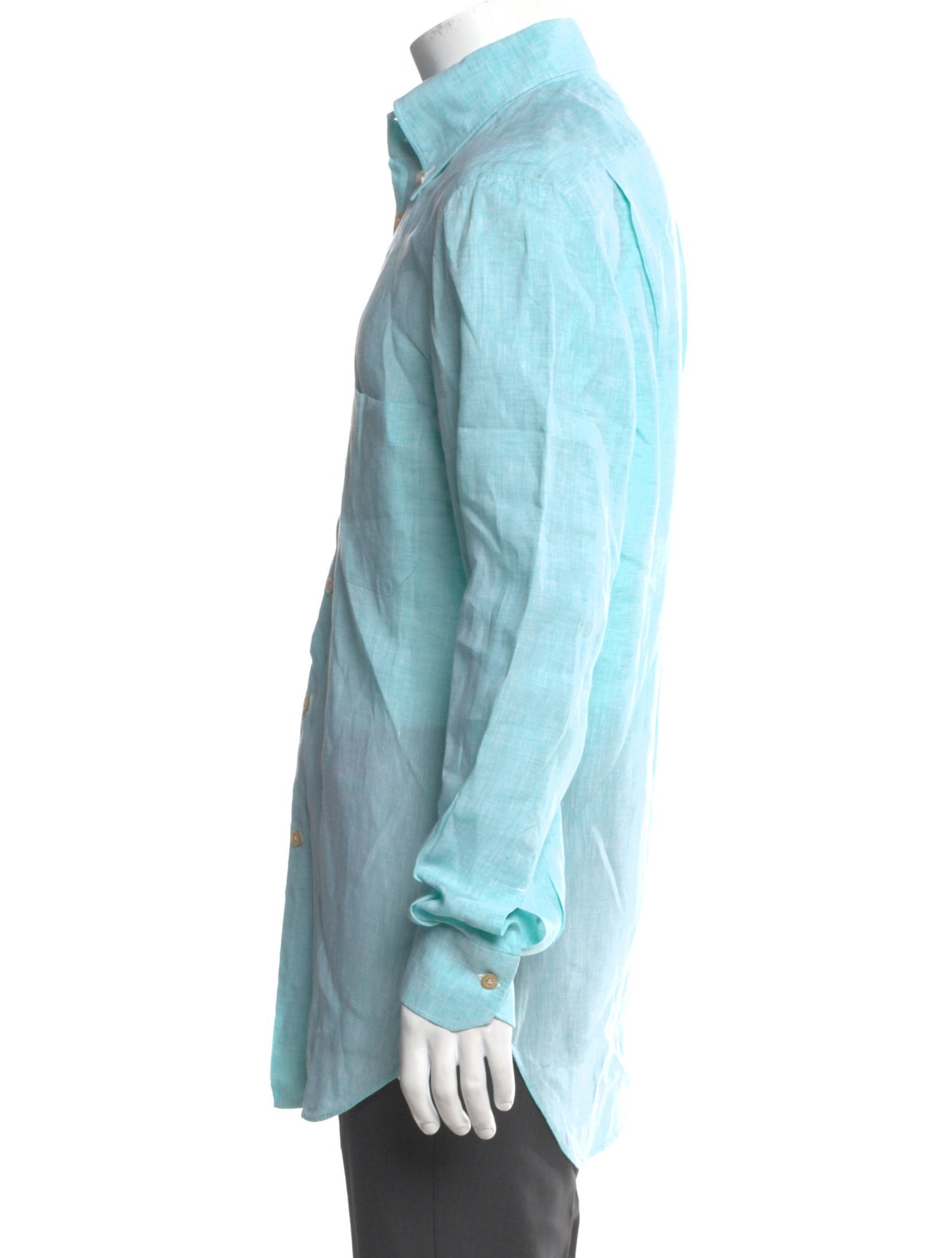 Kiton Linen Long Sleeve Shirt