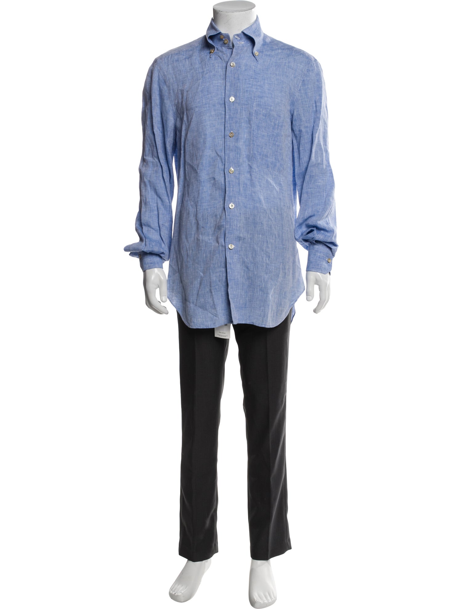 Kiton Linen Long Sleeve Shirt