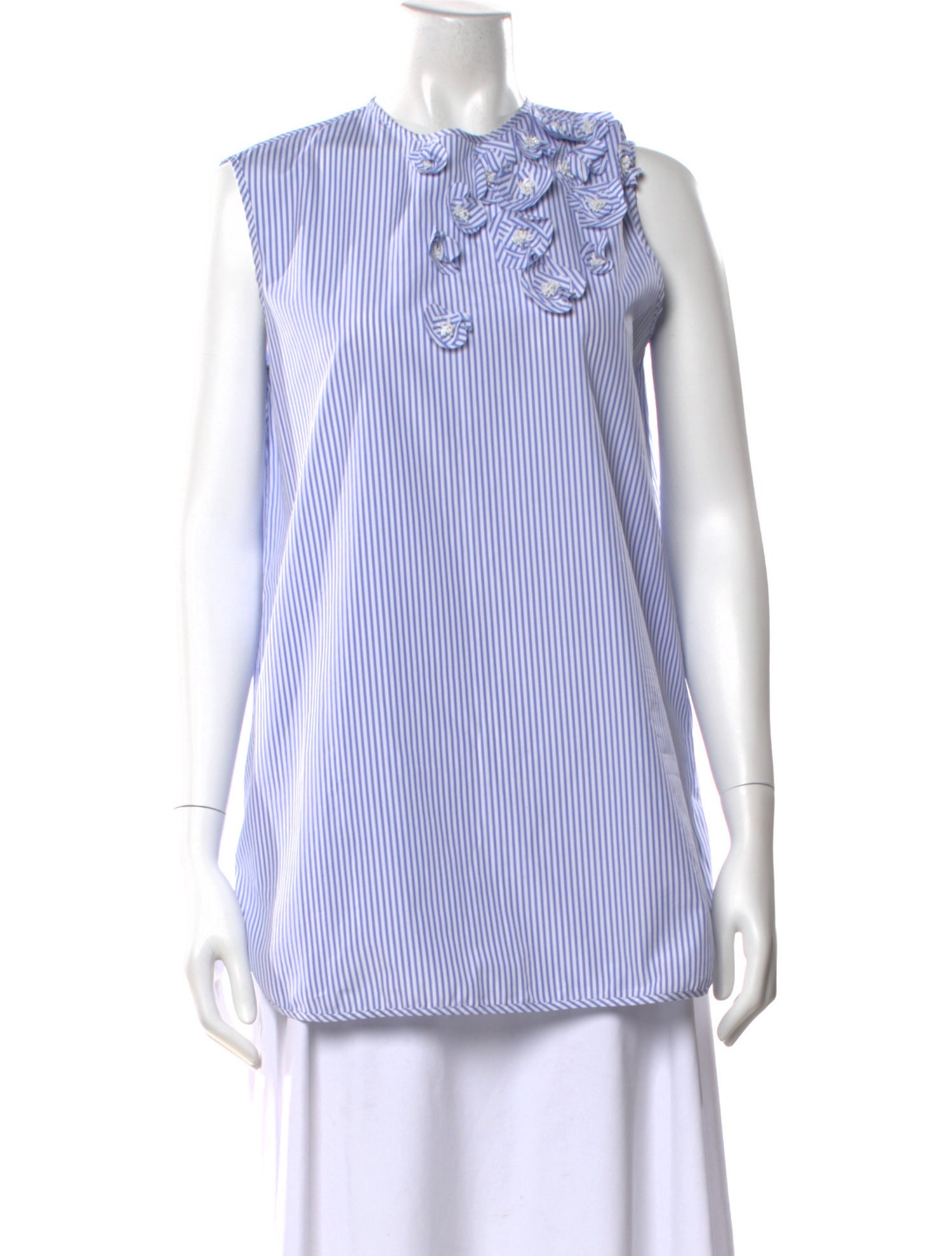 Kiton Striped Crew Neck Top