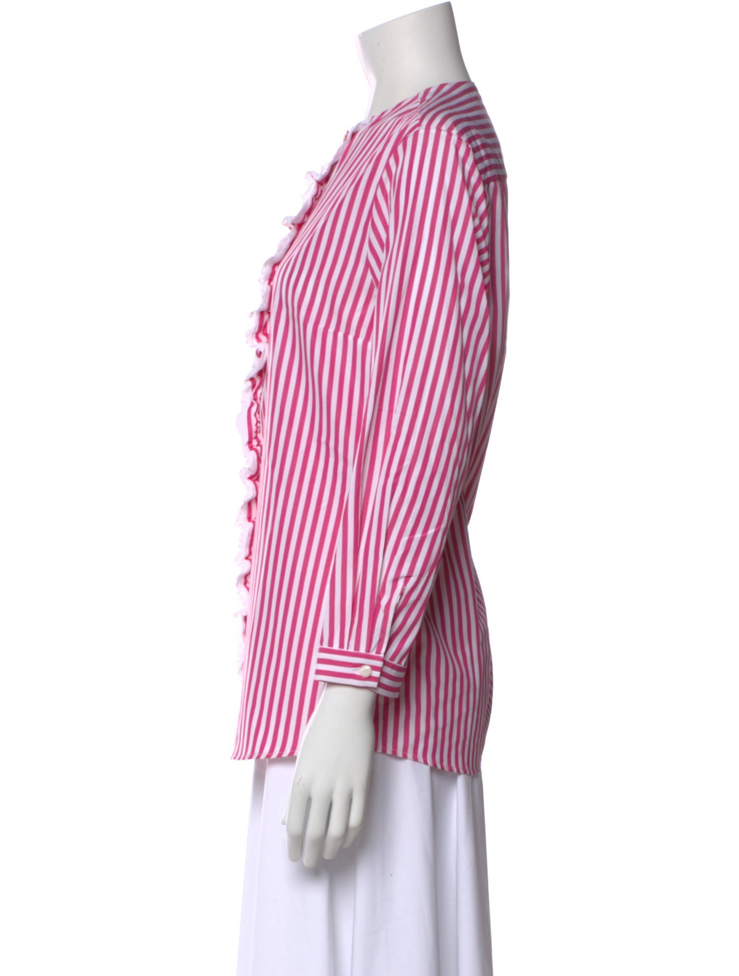 Kiton Striped Long Sleeve Blouse