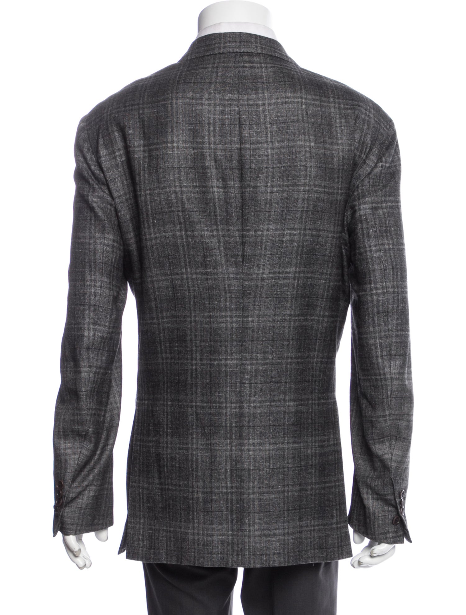 gray pattern print blazer