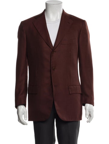 Pre-owned Kiton Cashmere Blazer In Brown