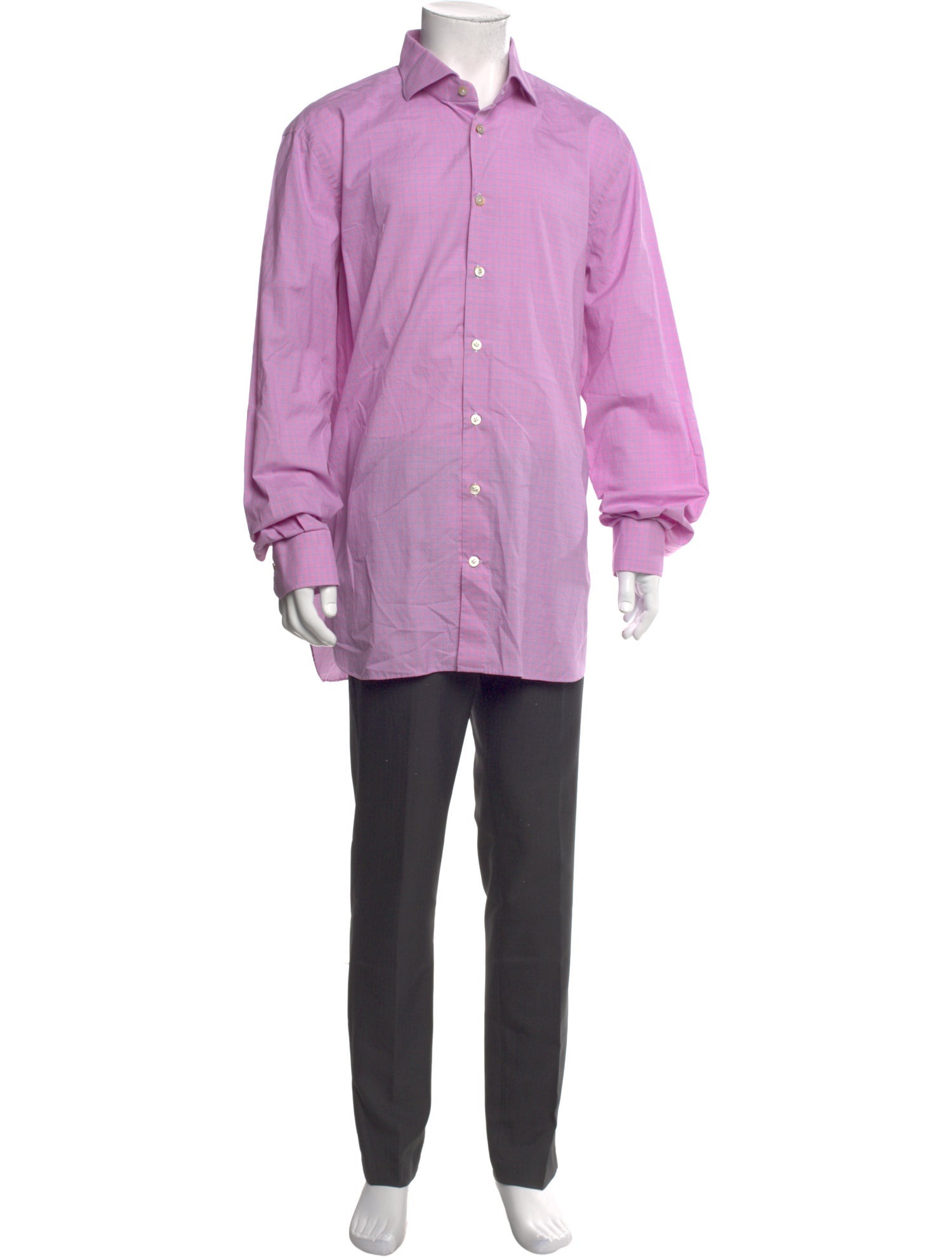 Kiton Crew Neck Long Sleeve Polo Shirt