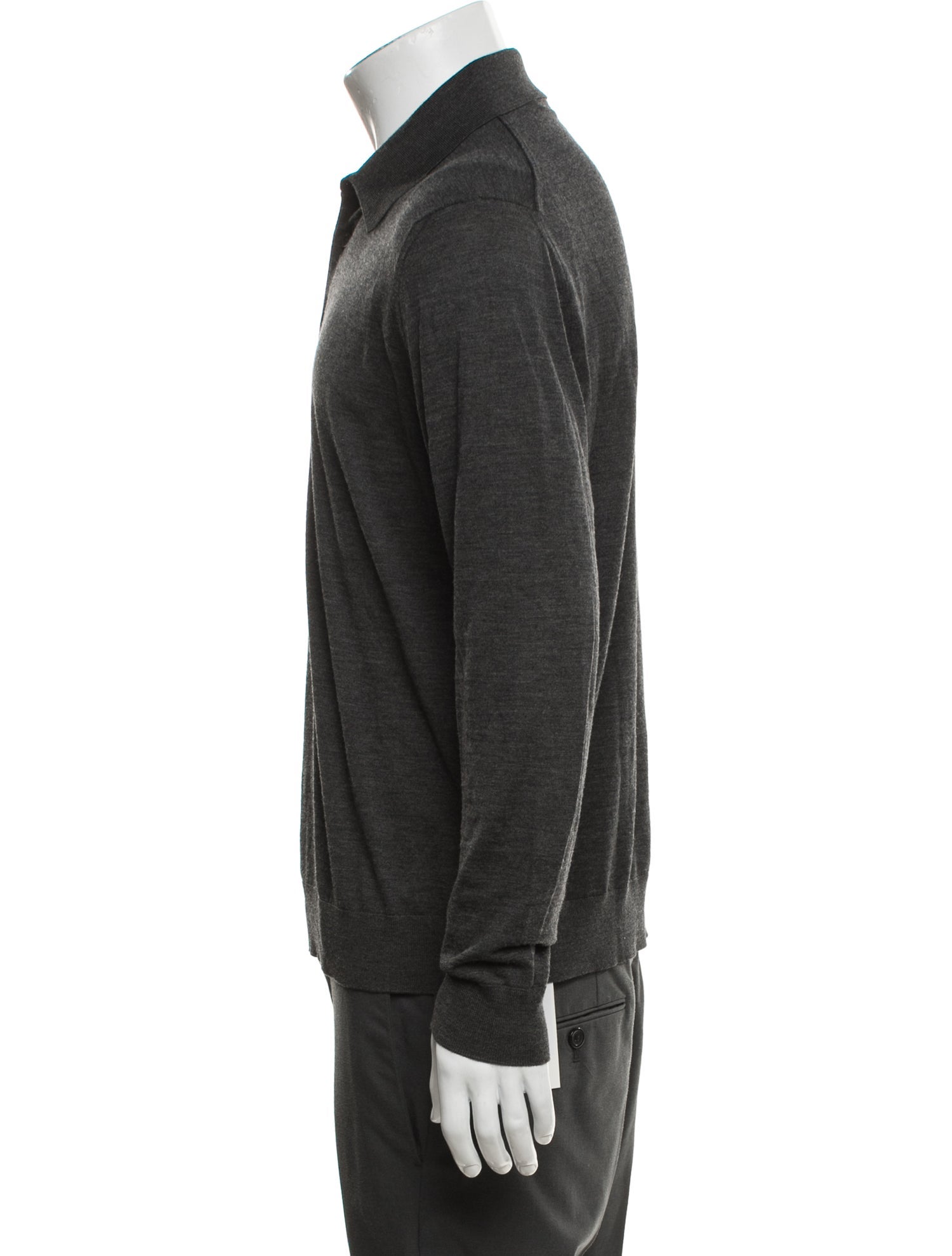 Kiton Wool Collar Polo Shirt