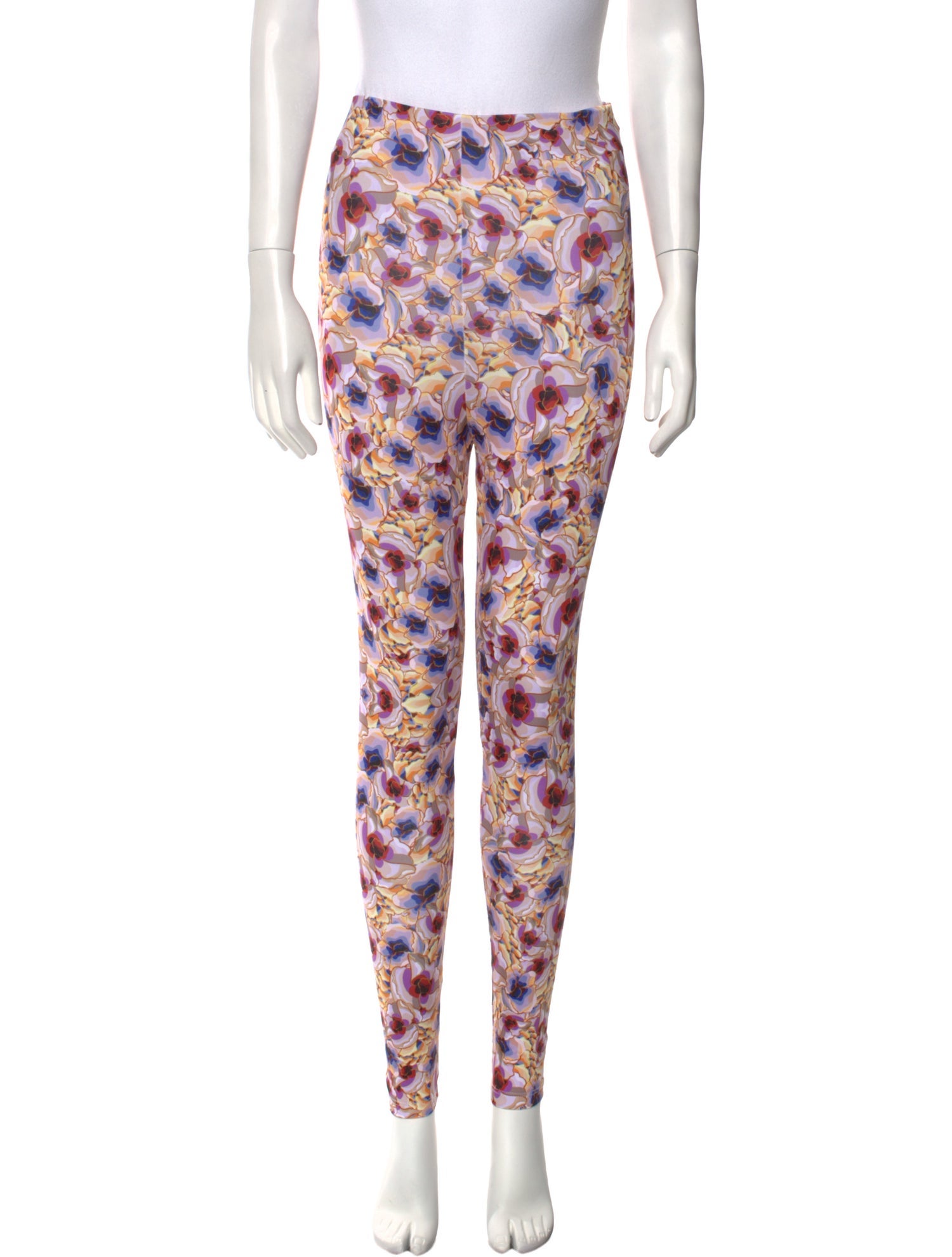 Kika Vargas Floral Print Skinny Leg Pants