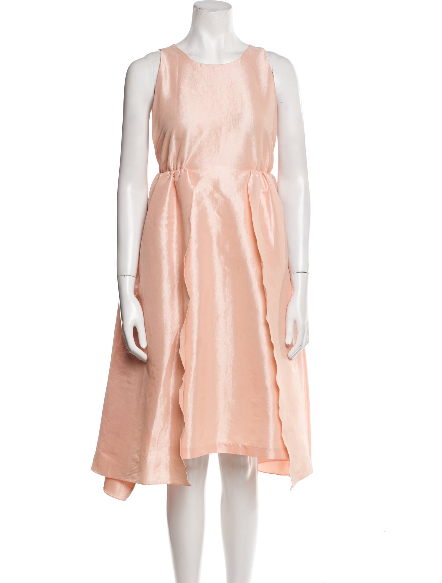 Kika Vargas Silk Knee-Length Dress