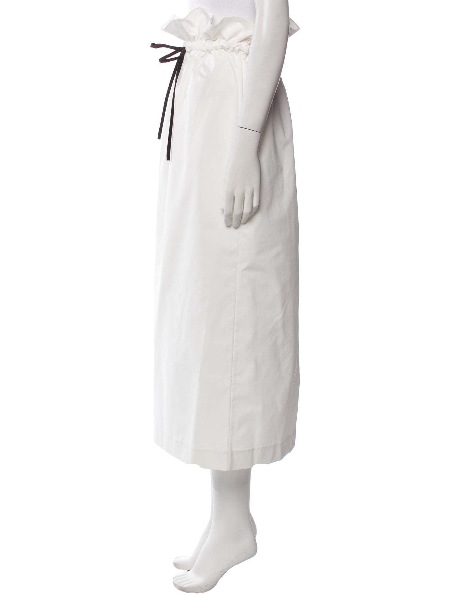 Kika Vargas Bow Accents Midi Length Skirt