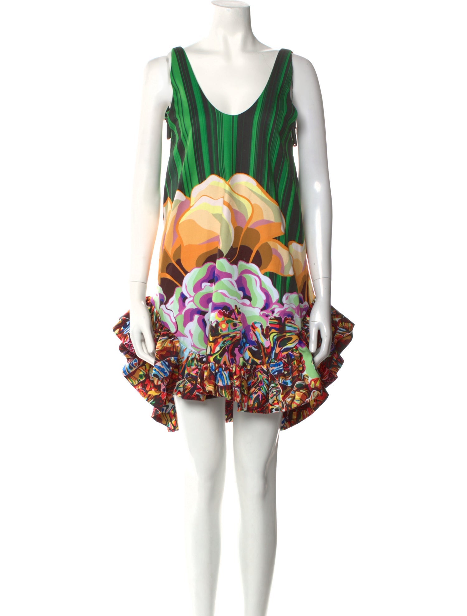 Kika Vargas Printed Knee-Length Dress