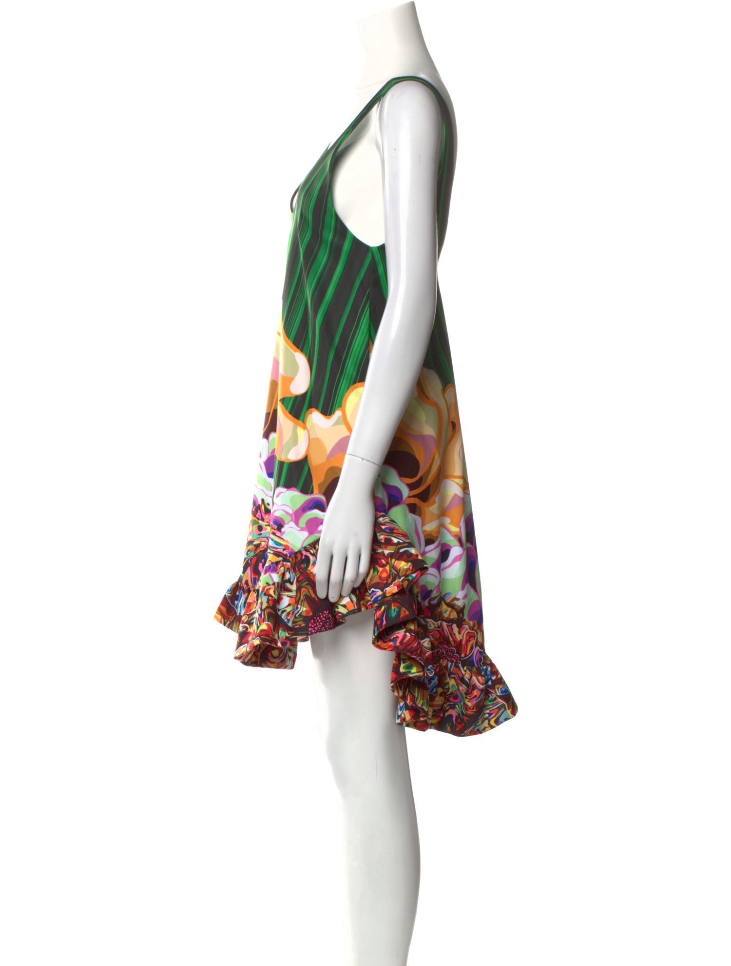 Kika Vargas Printed Knee-Length Dress