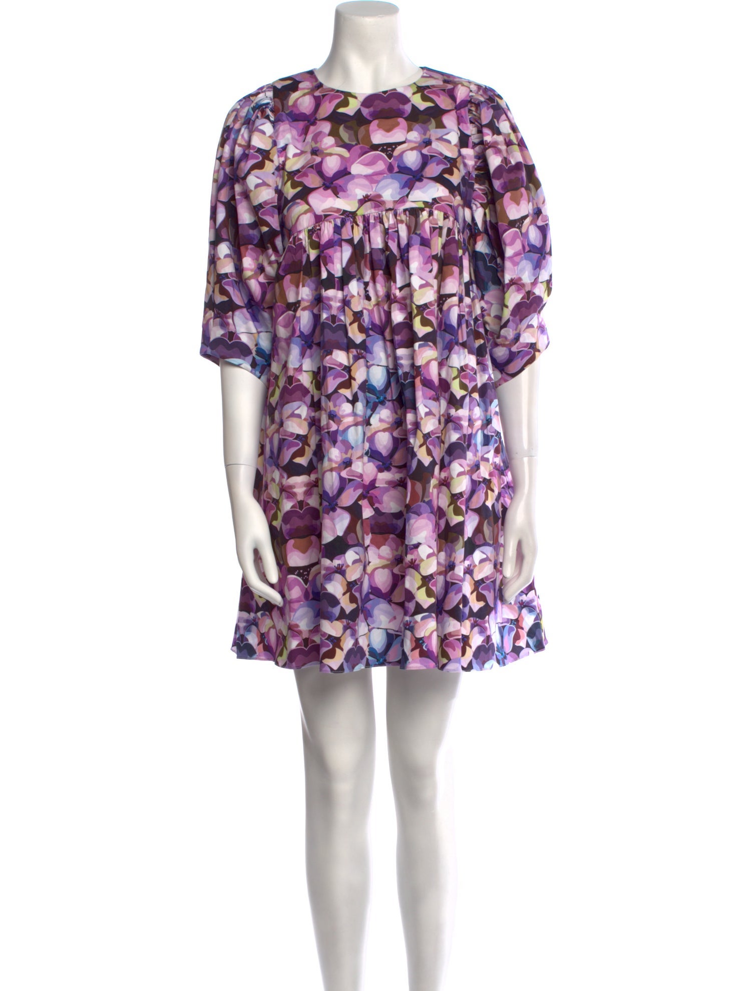 Kika Vargas Floral Print Mini Dress