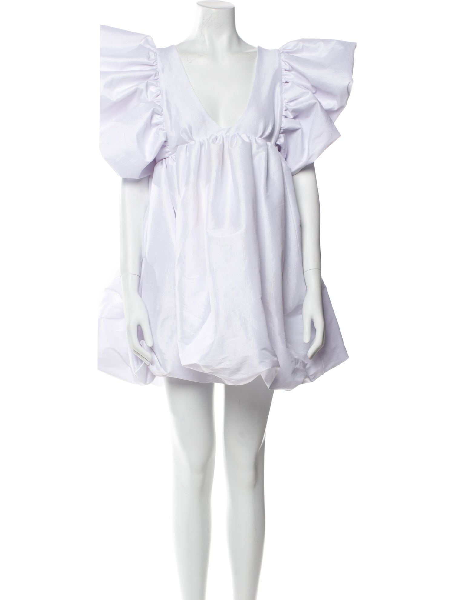 Kika Vargas V-Neck Mini Dress