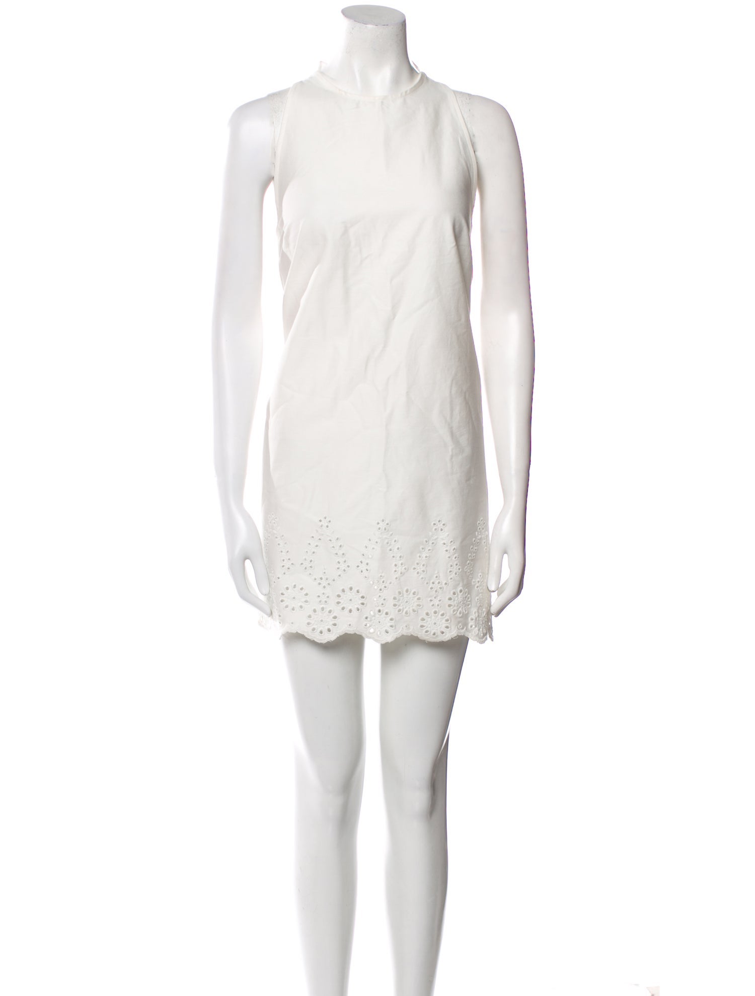 Kika Vargas Crew Neck Mini Dress