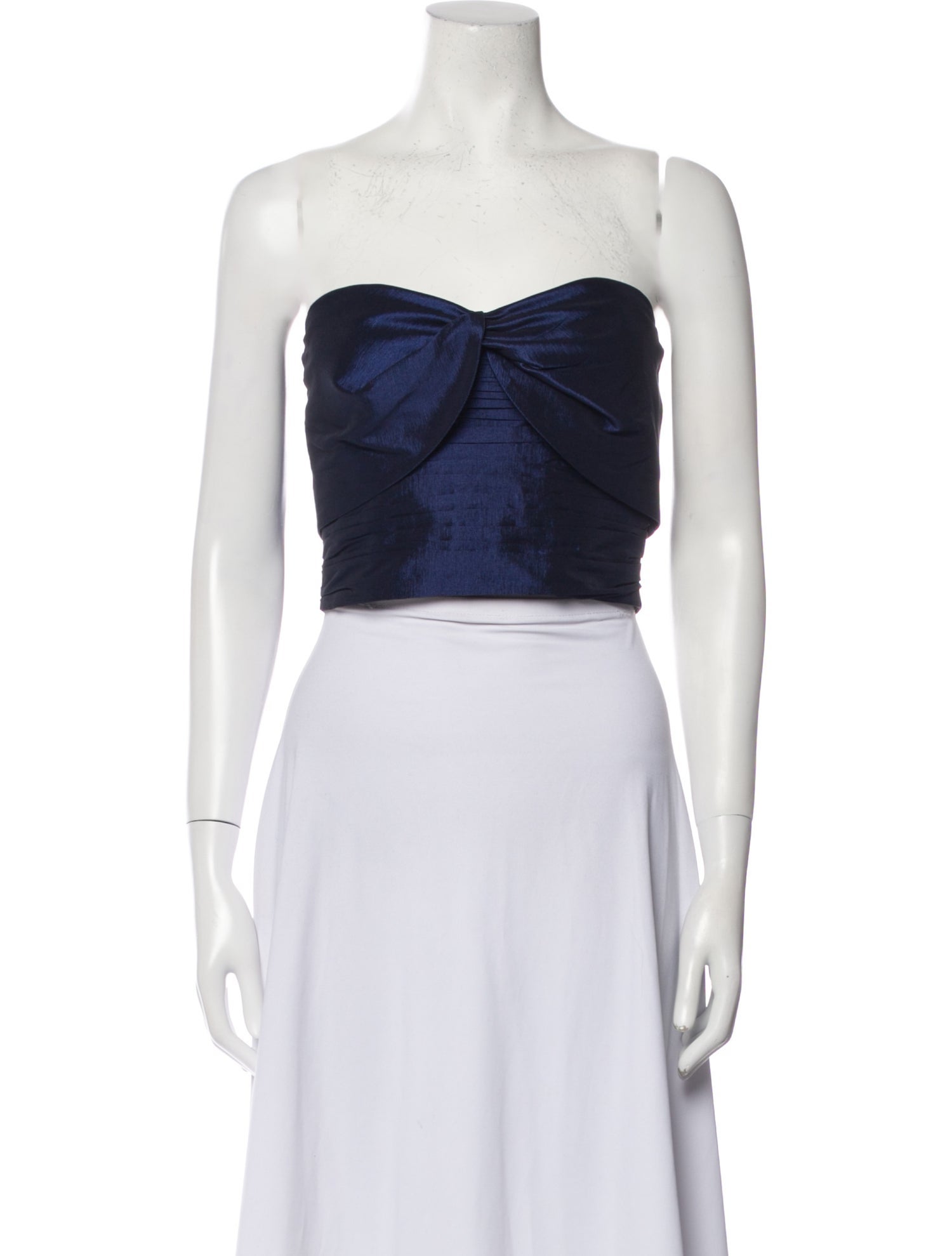 Kika Vargas Strapless Crop Top