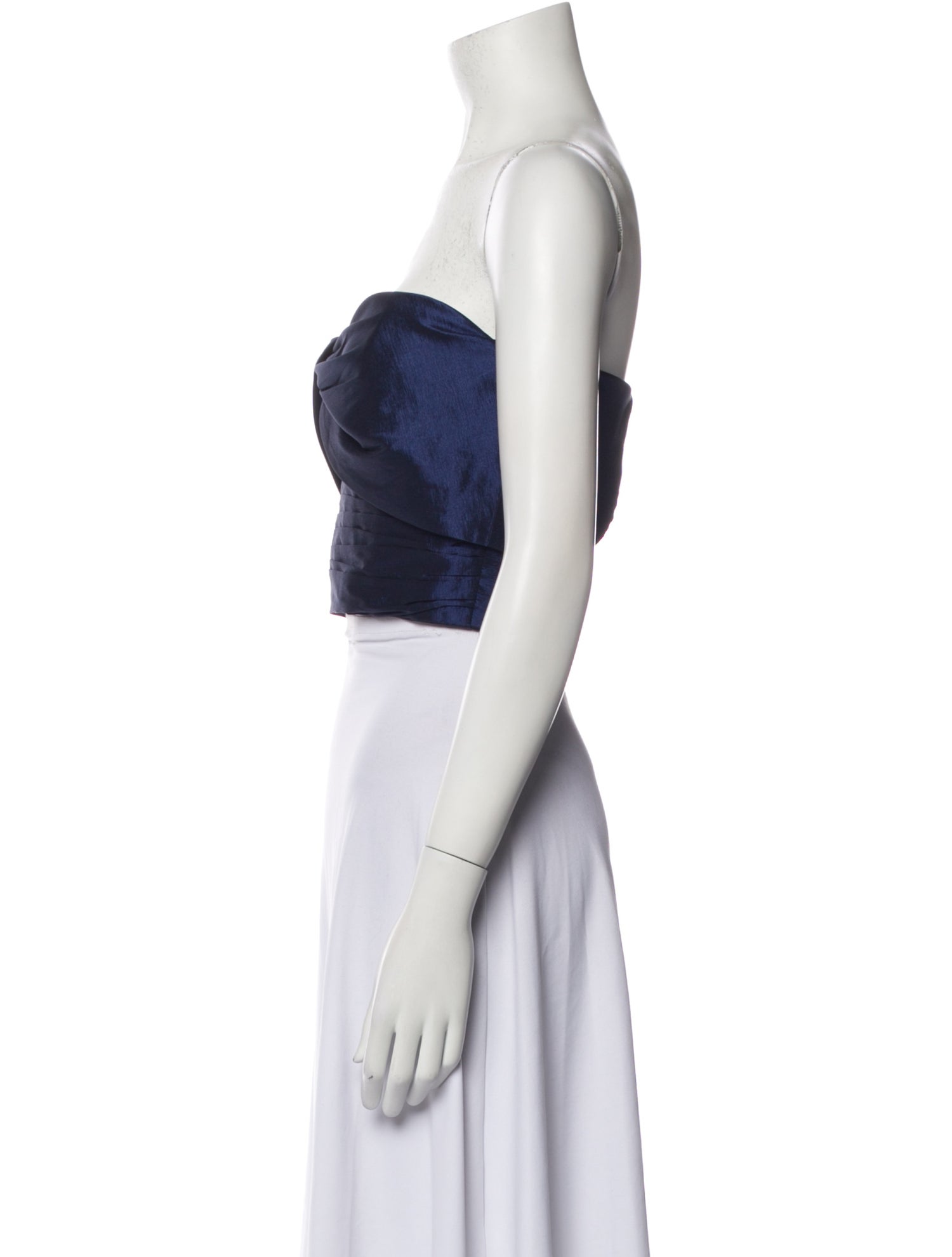 Kika Vargas Strapless Crop Top