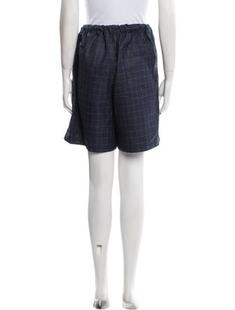 Kika Vargas Plaid Print Knee-Length Shorts