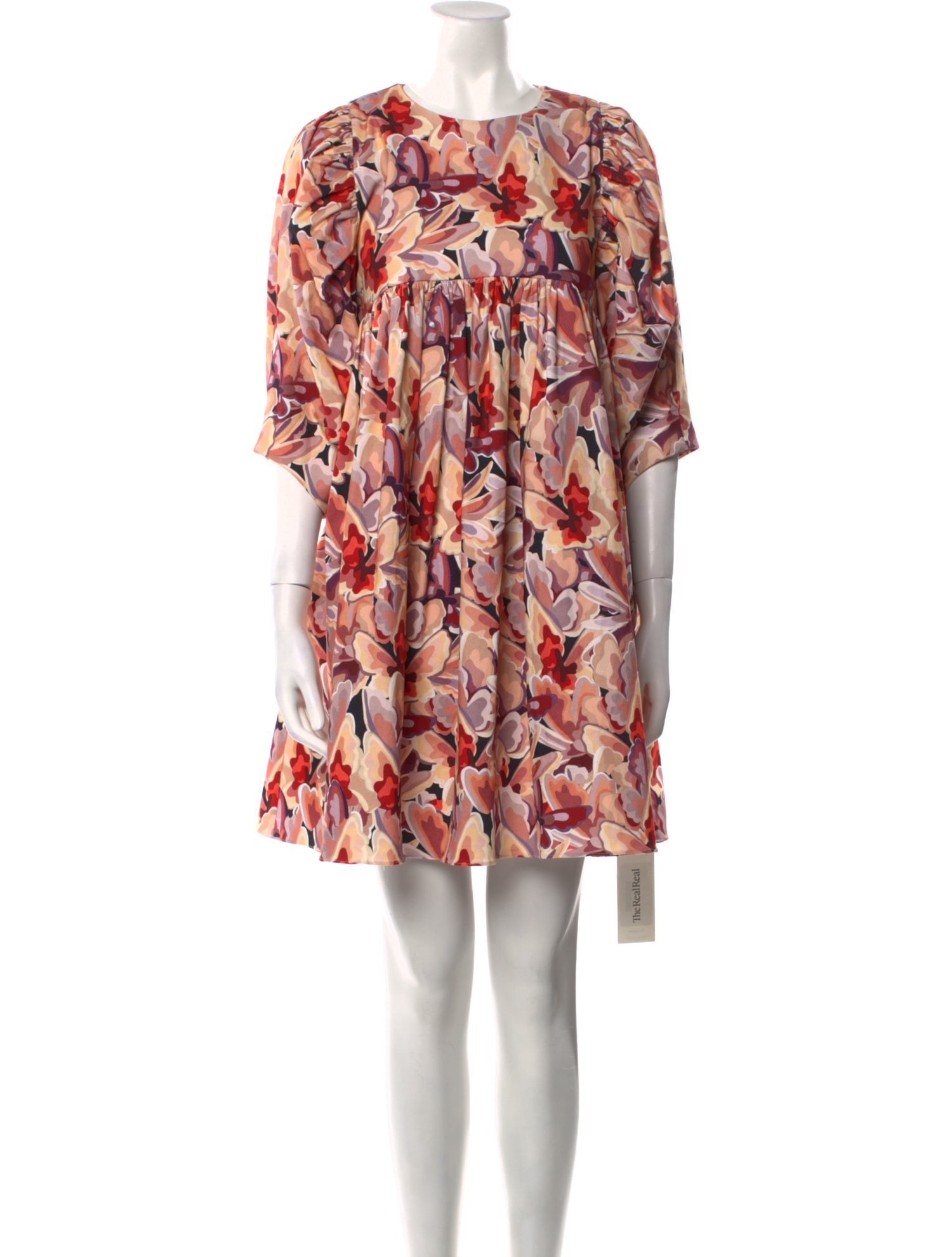 Kika Vargas Floral Print Mini Dress