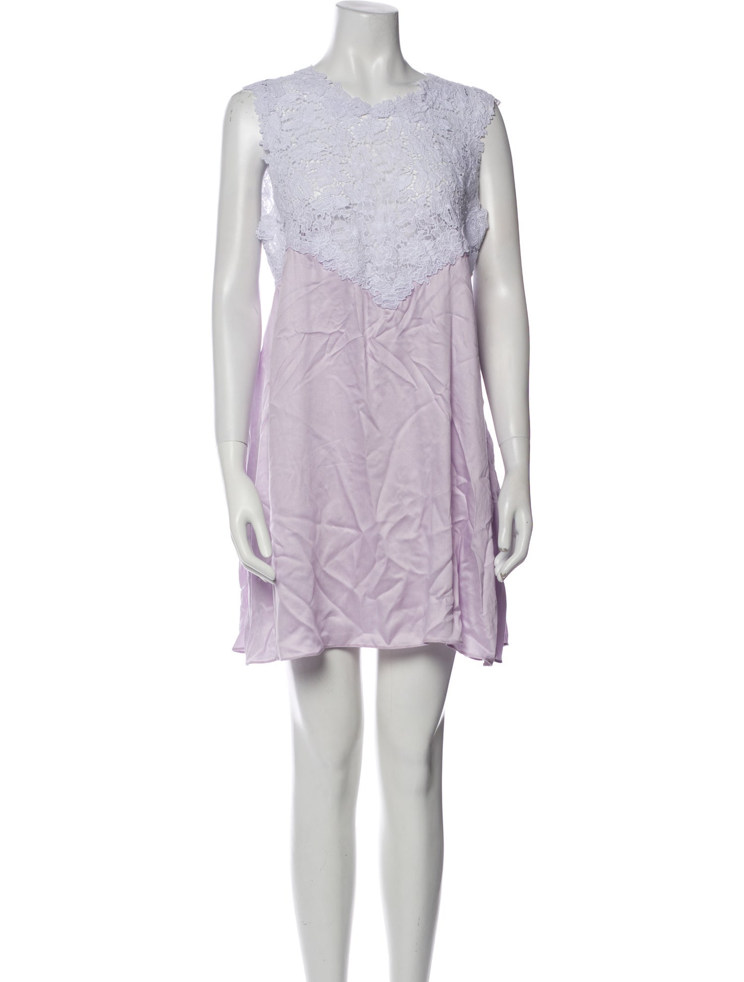 Kika Vargas Crew Neck Mini Dress