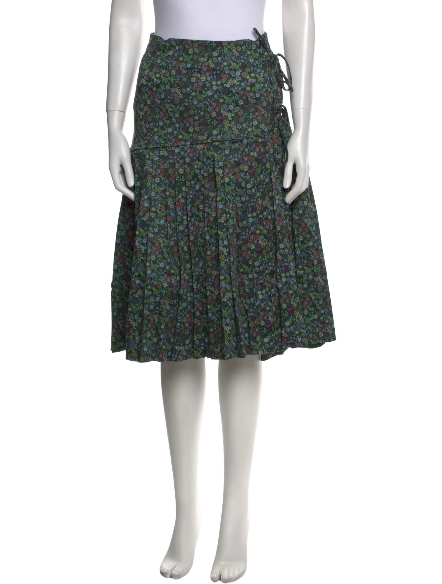 Kika Vargas Floral Print Knee-Length Skirt w/ Tags