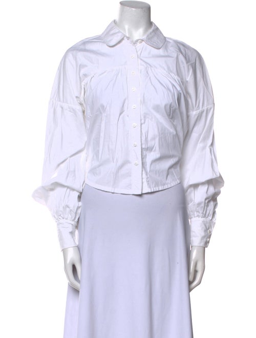 Kika Vargas Three-Quarter Sleeve Button-Up Top