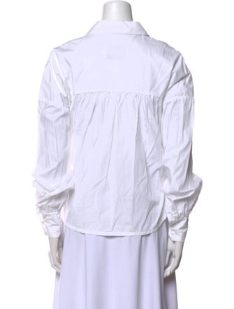 Kika Vargas Three-Quarter Sleeve Button-Up Top