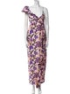 Kika Vargas Floral Print Long Dress