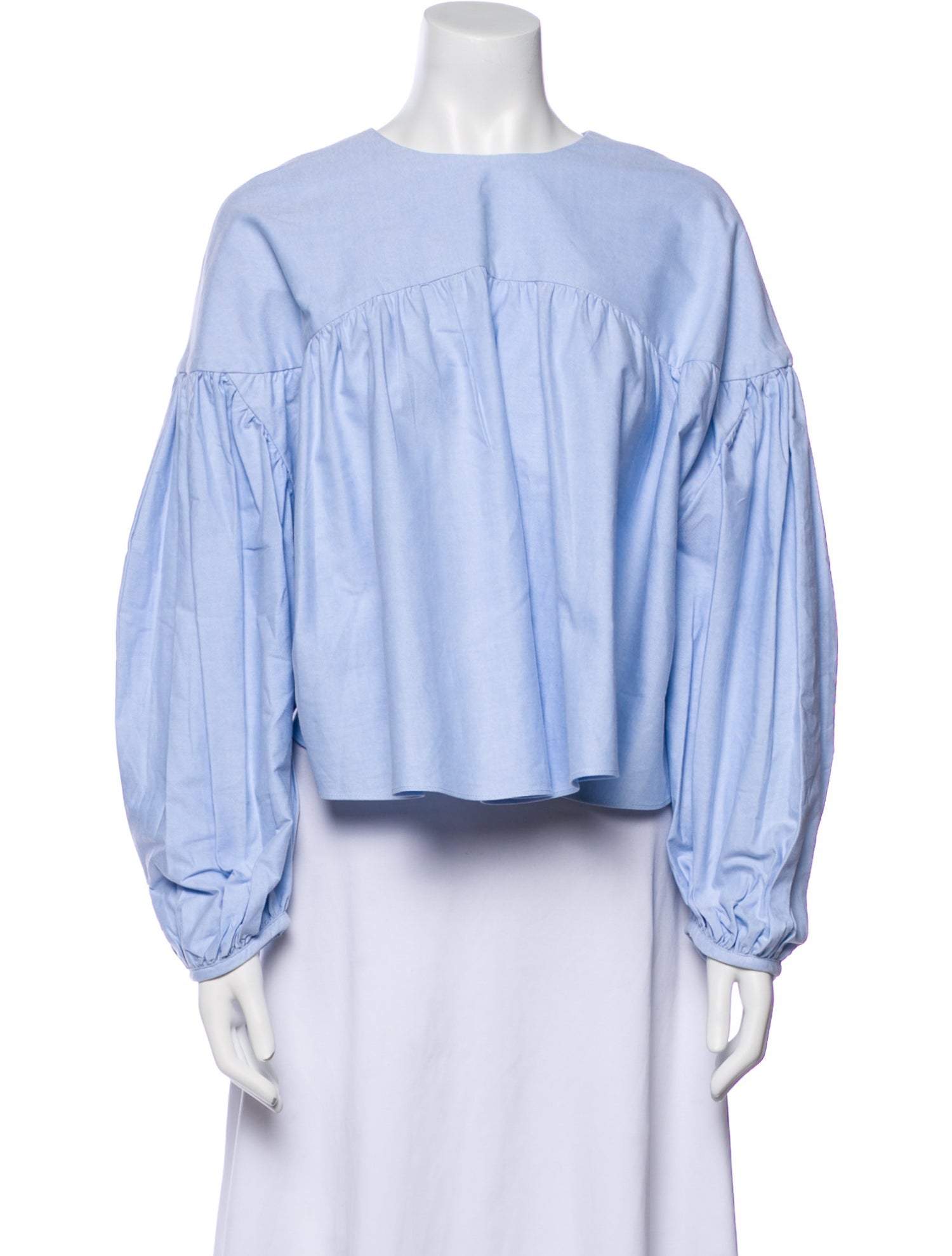 Kika Vargas Crew Neck Long Sleeve Blouse
