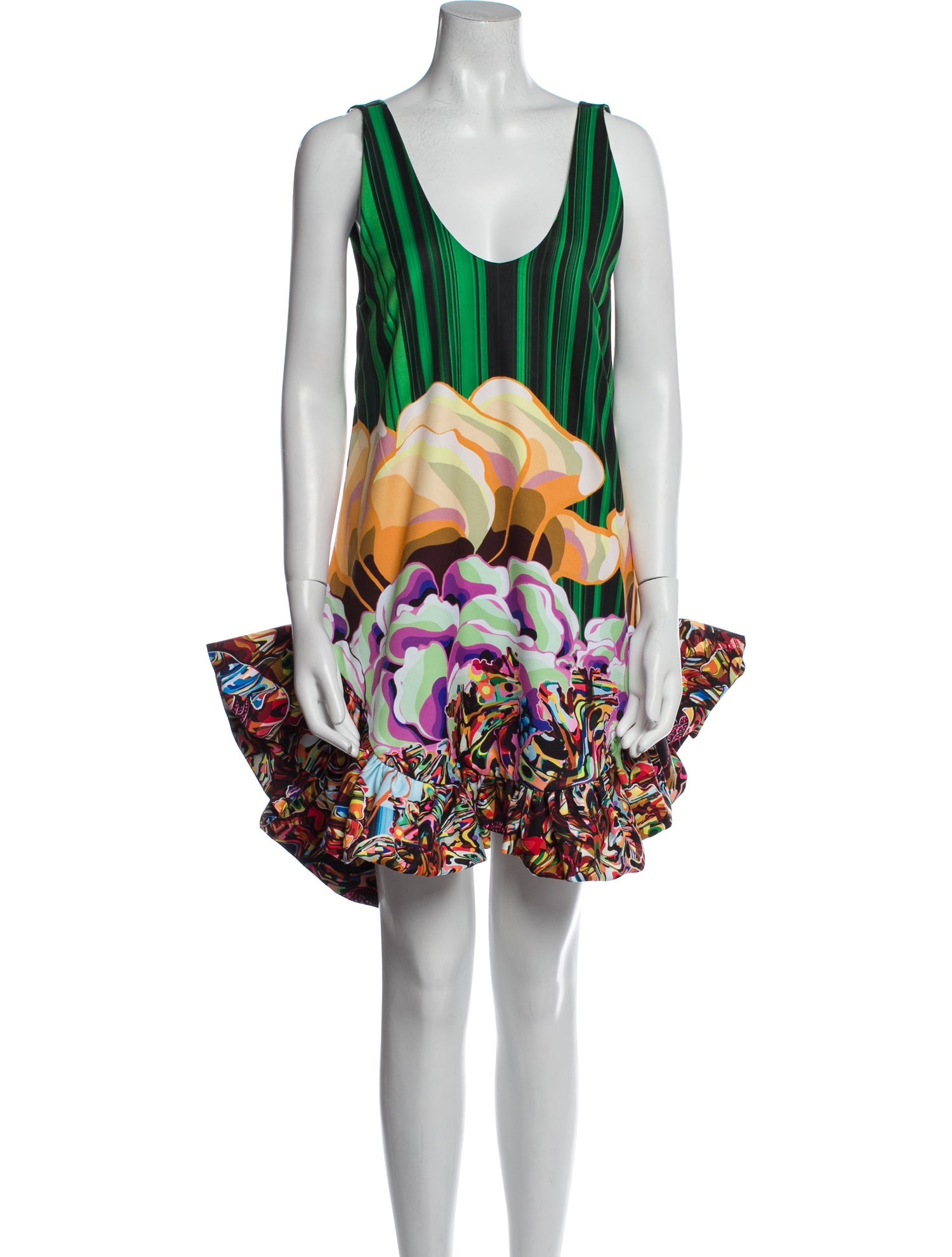 Kika Vargas Printed Mini Dress