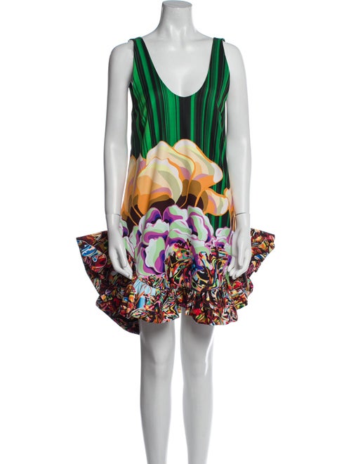 Kika Vargas Printed Mini Dress