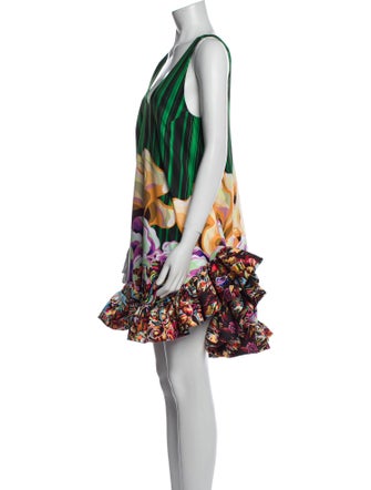 Kika Vargas Printed Mini Dress