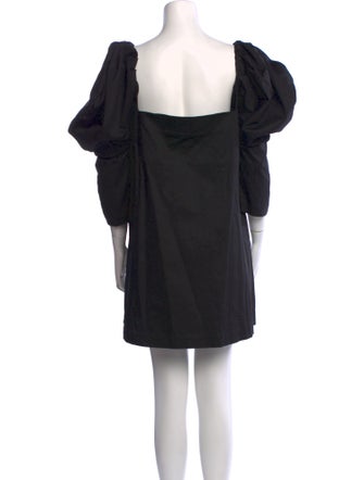 Kika Vargas Square Neckline Mini Dress