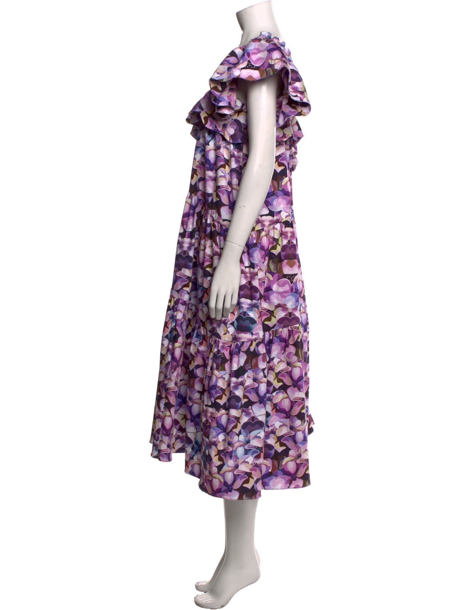 Kika Vargas Angora Midi Length Dress